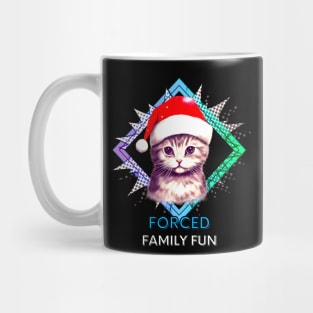 Forced Family Fun Christmas Cat Mug